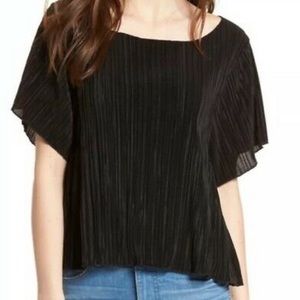 Madewell Pleated Satin Top